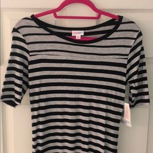 XS black and gray striped Julia